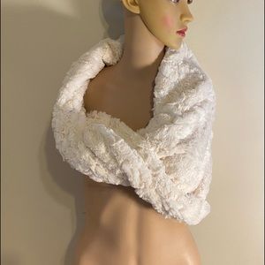 White Faux Fur wrap